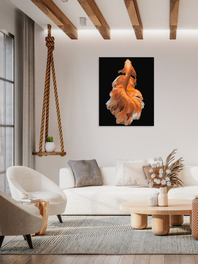 Raqamlar bo&amp;#039;yicha rasm &amp;quot;Oltin baliq&amp;quot;