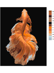 Raqamlar bo'yicha rasm "Oltin baliq"