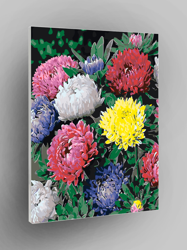 Raqamlar bo&amp;#039;yicha rasm &amp;quot;Rangbarang chinnigullar&amp;quot;