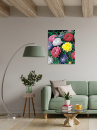 Raqamlar bo&#039;yicha rasm &quot;Rangbarang chinnigullar&quot;