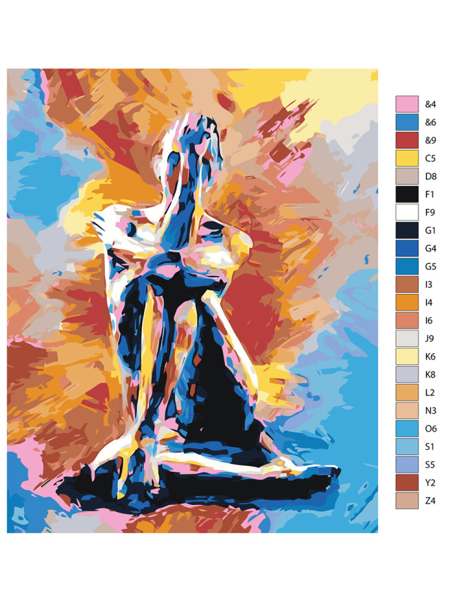 Raqamlar bo&amp;#039;yicha rasm &amp;quot;Rangli siluet&amp;quot;