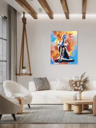 Raqamlar bo&#039;yicha rasm &quot;Rangli siluet&quot;