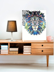 Raqamlar bo'yicha rasm "Sher"