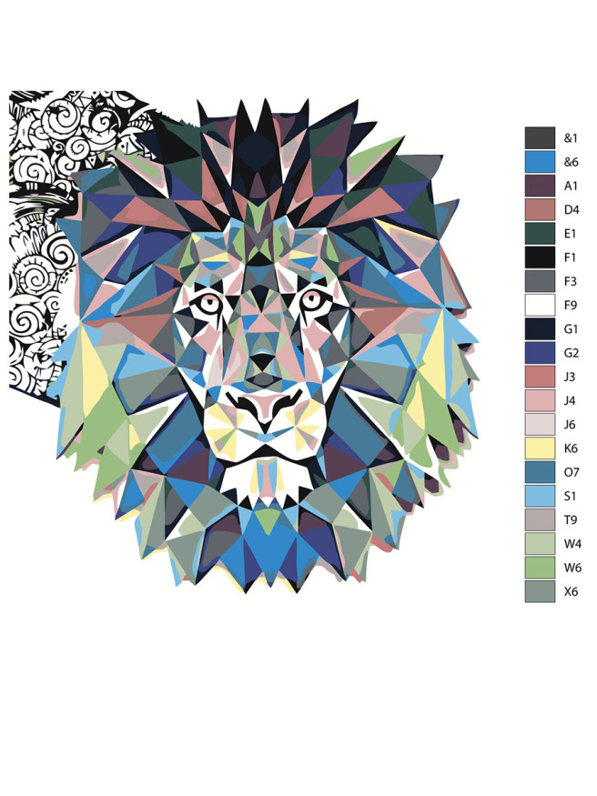 Raqamlar bo&amp;#039;yicha rasm &amp;quot;Sher&amp;quot;