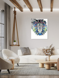 Raqamlar bo'yicha rasm "Sher"