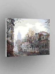 Raqamlar bo&#039;yicha rasm &quot;Kuzda shahar&quot;