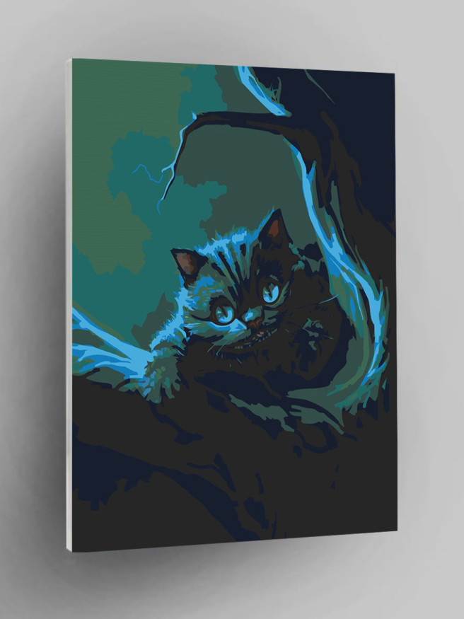 Raqamlar bo&amp;#039;yicha rasm &amp;quot;Daraxt ustidagi mushuk&amp;quot;