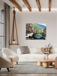 Raqamlar bo&#039;yicha rasm &quot;Go&#039;zal tabiatga ega shahar&quot;