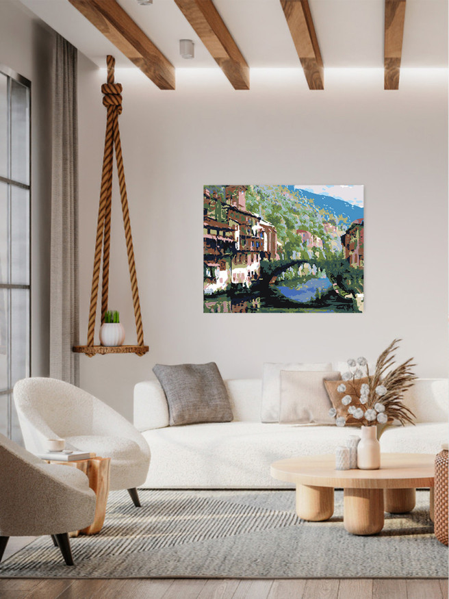 Raqamlar bo&amp;#039;yicha rasm &amp;quot;Go&amp;#039;zal tabiatga ega shahar&amp;quot;