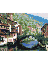 Raqamlar bo&#039;yicha rasm &quot;Go&#039;zal tabiatga ega shahar&quot;