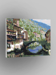 Raqamlar bo&#039;yicha rasm &quot;Go&#039;zal tabiatga ega shahar&quot;