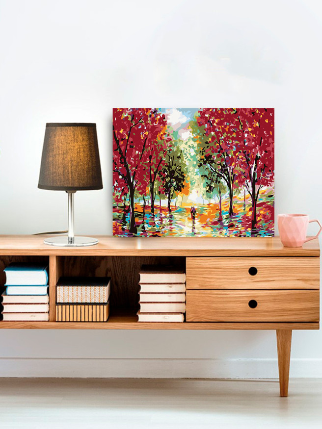 Raqamlar bo&amp;#039;yicha rasm &amp;quot;Rangli o&amp;#039;rmon&amp;quot;