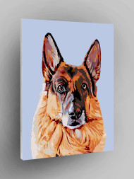 Raqamlar bo&#039;yicha rasm &quot;Nemis ovcharkasi&quot;