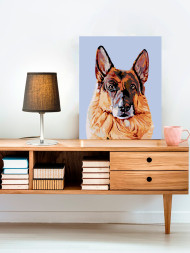 Raqamlar bo&#039;yicha rasm &quot;Nemis ovcharkasi&quot;