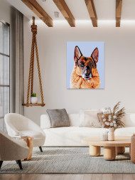 Raqamlar bo&#039;yicha rasm &quot;Nemis ovcharkasi&quot;