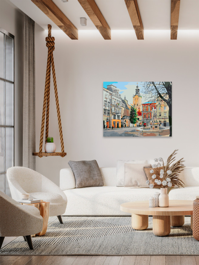 Картина по номерам &amp;quot;Центр города&amp;quot;