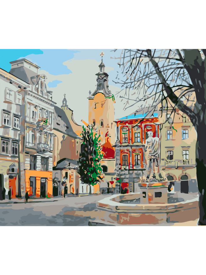 Картина по номерам &amp;quot;Центр города&amp;quot;