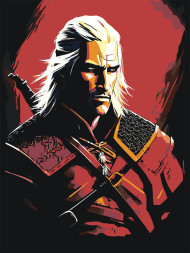 Raqamlar bo&#039;yicha rasm &quot;Qizil rangdagi jodugar&quot;