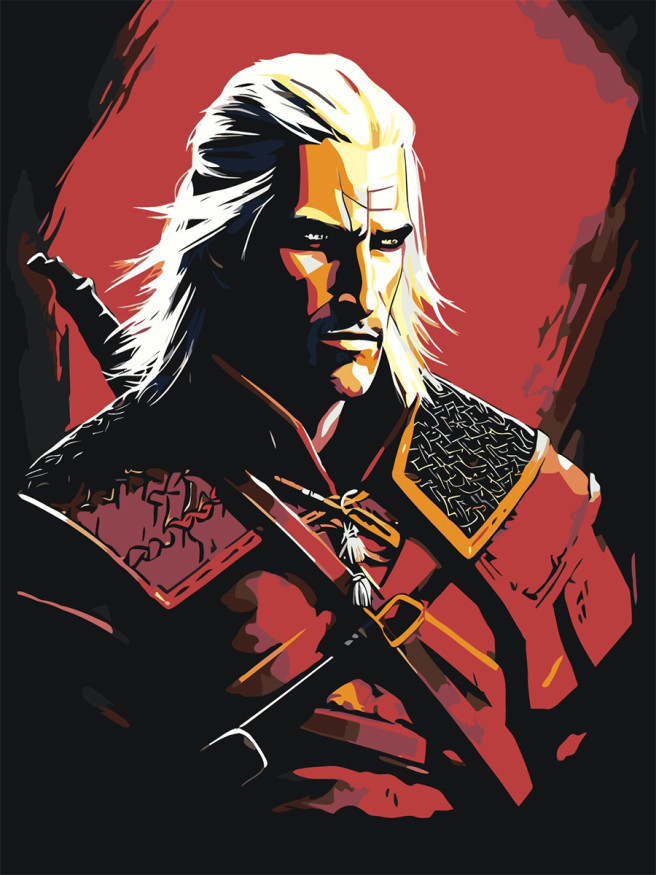 Raqamlar bo&amp;#039;yicha rasm &amp;quot;Qizil rangdagi jodugar&amp;quot;