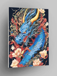 Raqamlar bo&#039;yicha rasm &quot;Gullar bilan ajdaho&quot;