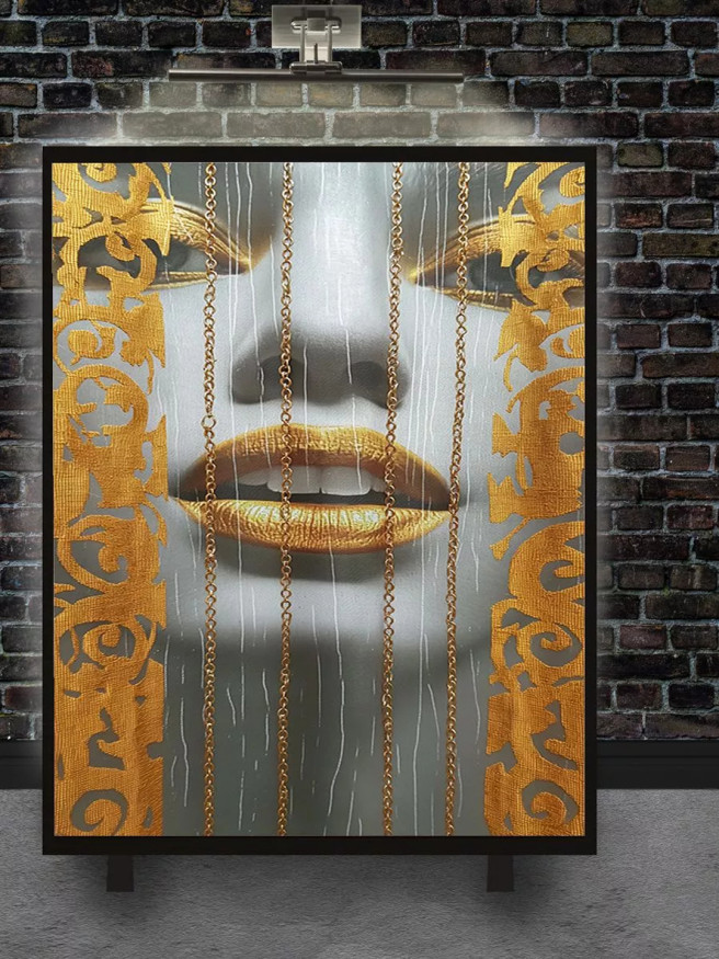 Holstga bosilgan poster &amp;quot;Tilla lablar pardalar ortida&amp;quot;