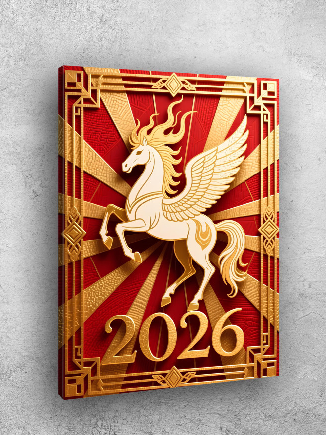 Постер на холсте &amp;quot;Золотой Пегас 2026&amp;quot;