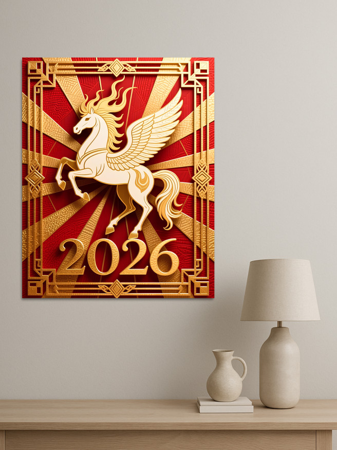 Постер на холсте &amp;quot;Золотой Пегас 2026&amp;quot;