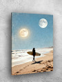 Постер на холсте &amp;quot;Сёрфер на берегу двух лун&amp;quot;