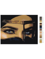 Raqamlar bo&#039;yicha rasm &quot;Sharq qizining ko&#039;rinishi&quot;