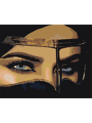 Raqamlar bo&#039;yicha rasm &quot;Sharq qizining ko&#039;rinishi&quot;