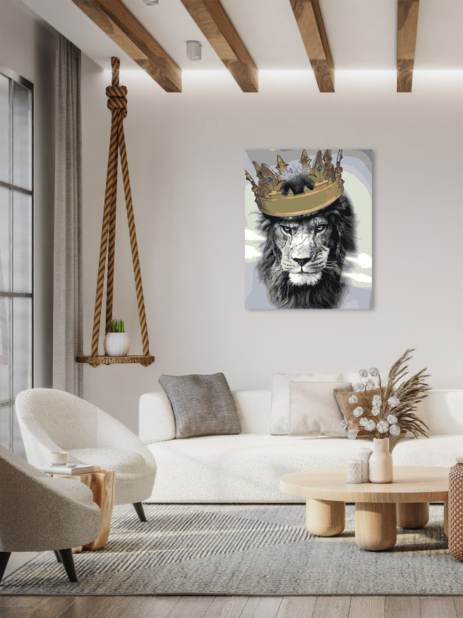 Raqamlar bo&amp;#039;yicha rasm &amp;quot;Toj bilan sher&amp;quot;