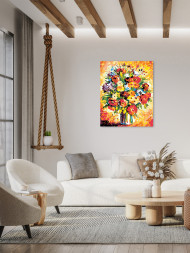 Картина по номерам &amp;quot;Ваза с цветами&amp;quot;