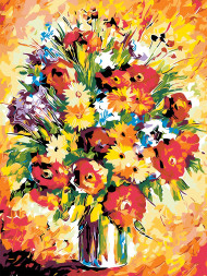 Картина по номерам &amp;quot;Ваза с цветами&amp;quot;