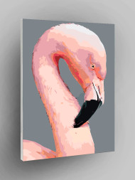 Raqamlar bo&#039;yicha rasm &quot;Pushti flamingo&quot;