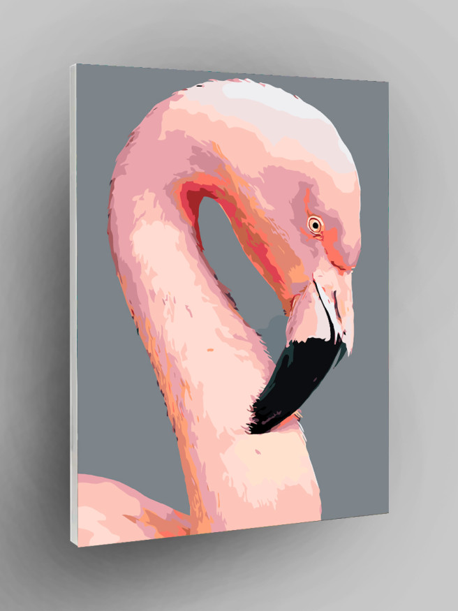 Картина по номерам &amp;quot;Розовое фламинго&amp;quot;
