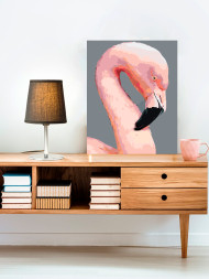 Raqamlar bo&#039;yicha rasm &quot;Pushti flamingo&quot;