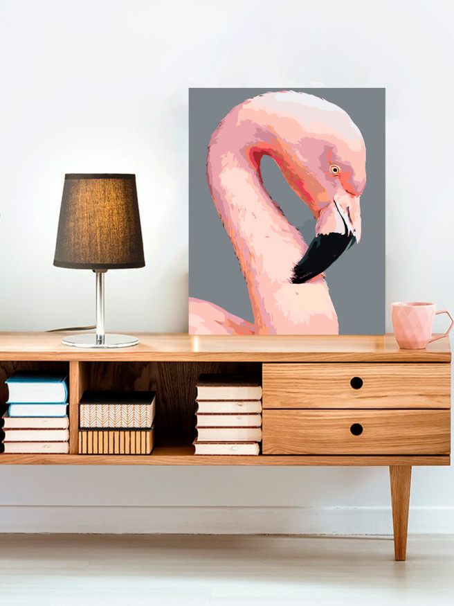 Картина по номерам &amp;quot;Розовое фламинго&amp;quot;