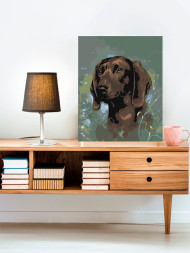 Raqamlar bo'yicha rasm "Mehribon it"