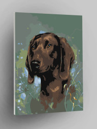 Raqamlar bo'yicha rasm "Mehribon it"