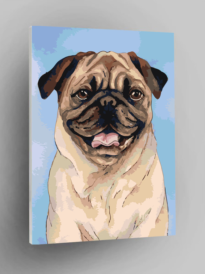 Картина по номерам &amp;quot;Мопс&amp;quot;