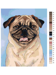 Raqamlar bo&#039;yicha rasm &quot;It&quot;