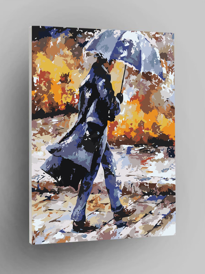 Картина по номерам &amp;quot;Мужчина с зонтом&amp;quot;