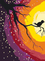 Raqamlar bo&#039;yicha rasm &quot;Filialdagi qush&quot;