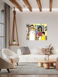 Картина по номерам &amp;quot;Мультсериал Закусочная Боба&amp;quot;