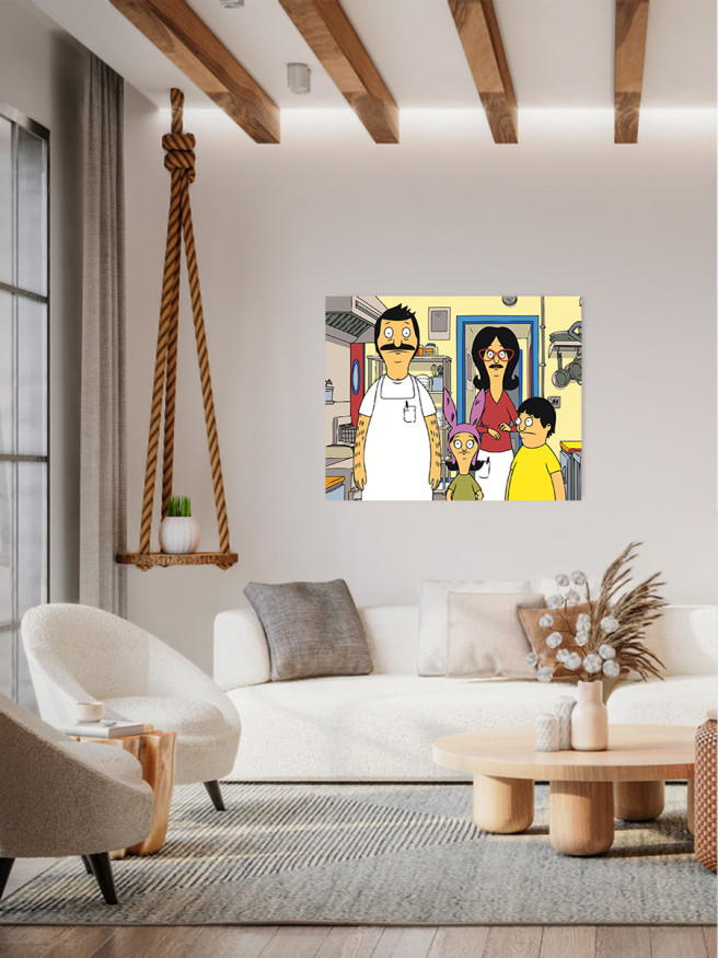 Картина по номерам &amp;quot;Мультсериал Закусочная Боба&amp;quot;