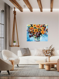 Картина по номерам &amp;quot;Ваза с цветами&amp;quot;