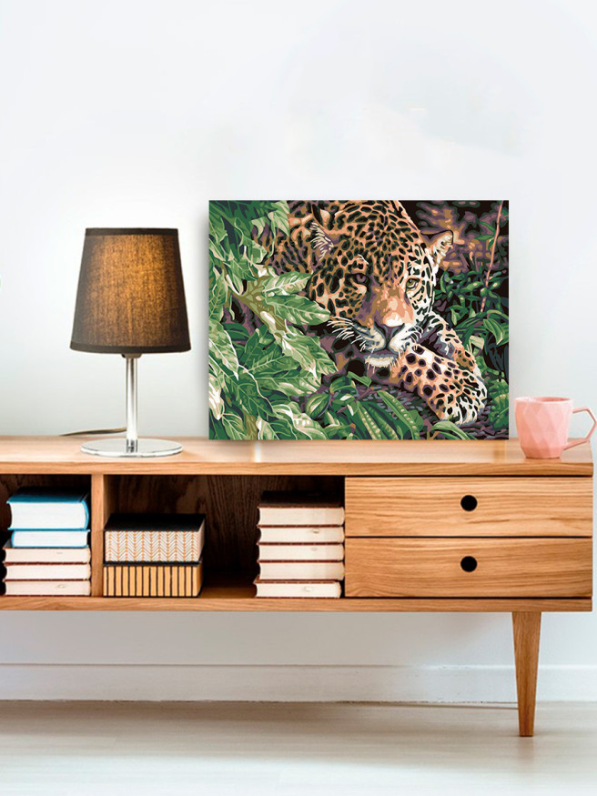 Raqamlar bo&amp;#039;yicha rasm &amp;quot;Leopard ovda&amp;quot;