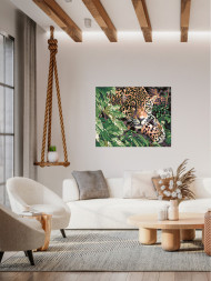 Raqamlar bo&#039;yicha rasm &quot;Leopard ovda&quot;