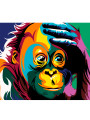 Картина по номерам &amp;quot;Цветная обезьяна&amp;quot;