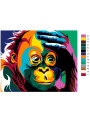 Картина по номерам &amp;quot;Цветная обезьяна&amp;quot;